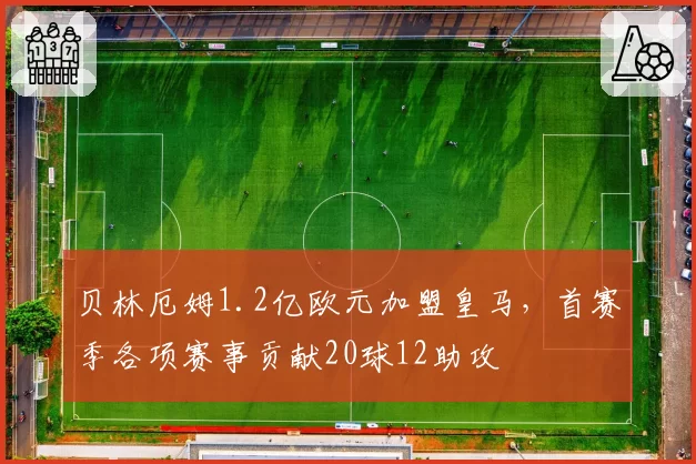 贝林厄姆1.2亿欧元加盟皇马，首赛季各项赛事贡献20球12助攻